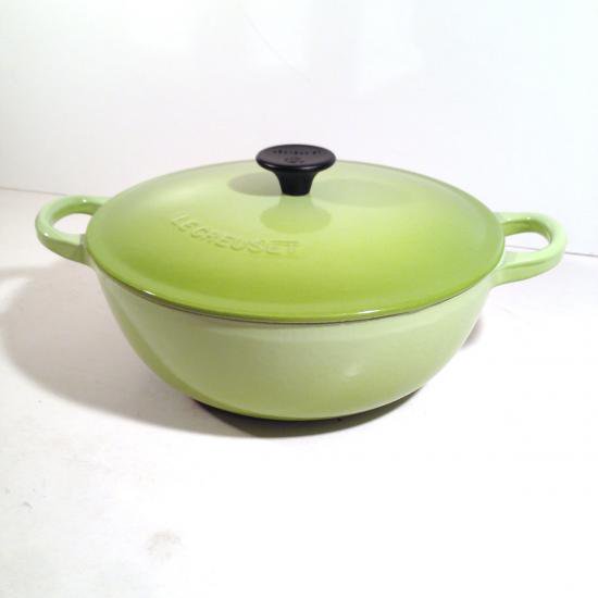 ★フランス LE CREUSET (ルクルーゼ) マルミット 22cm フルーツグリーン