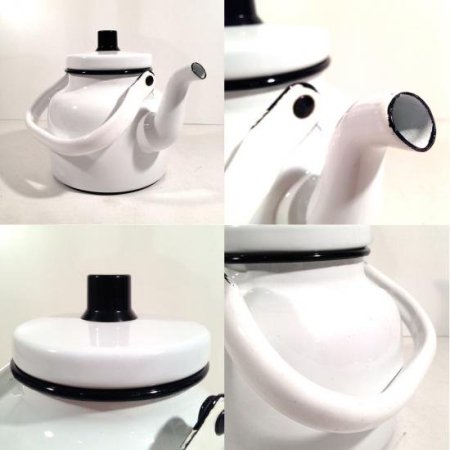 ★Kockums コクムス Vintage Enamel Kettle ホーロー ケトル (White)