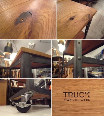 ●　TRUCK  FURNITURE  トラックファニチャー　OAK IRON-FRAME CART