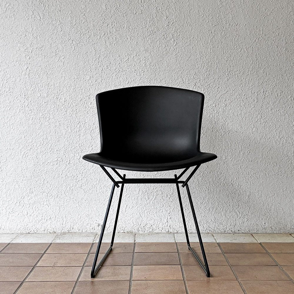 ノル Knoll ノール Bertoia Collection プラスチック サイドチェア Plastic Side Chair ブラック ハリー・ベルトイア ミッドセンチュリー A ◇