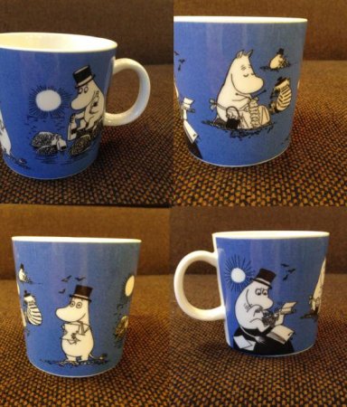 ◎経堂店 アラビア ムーミン Moomin マグカップ ムーミンパパ ダークブルー 1991-1999年