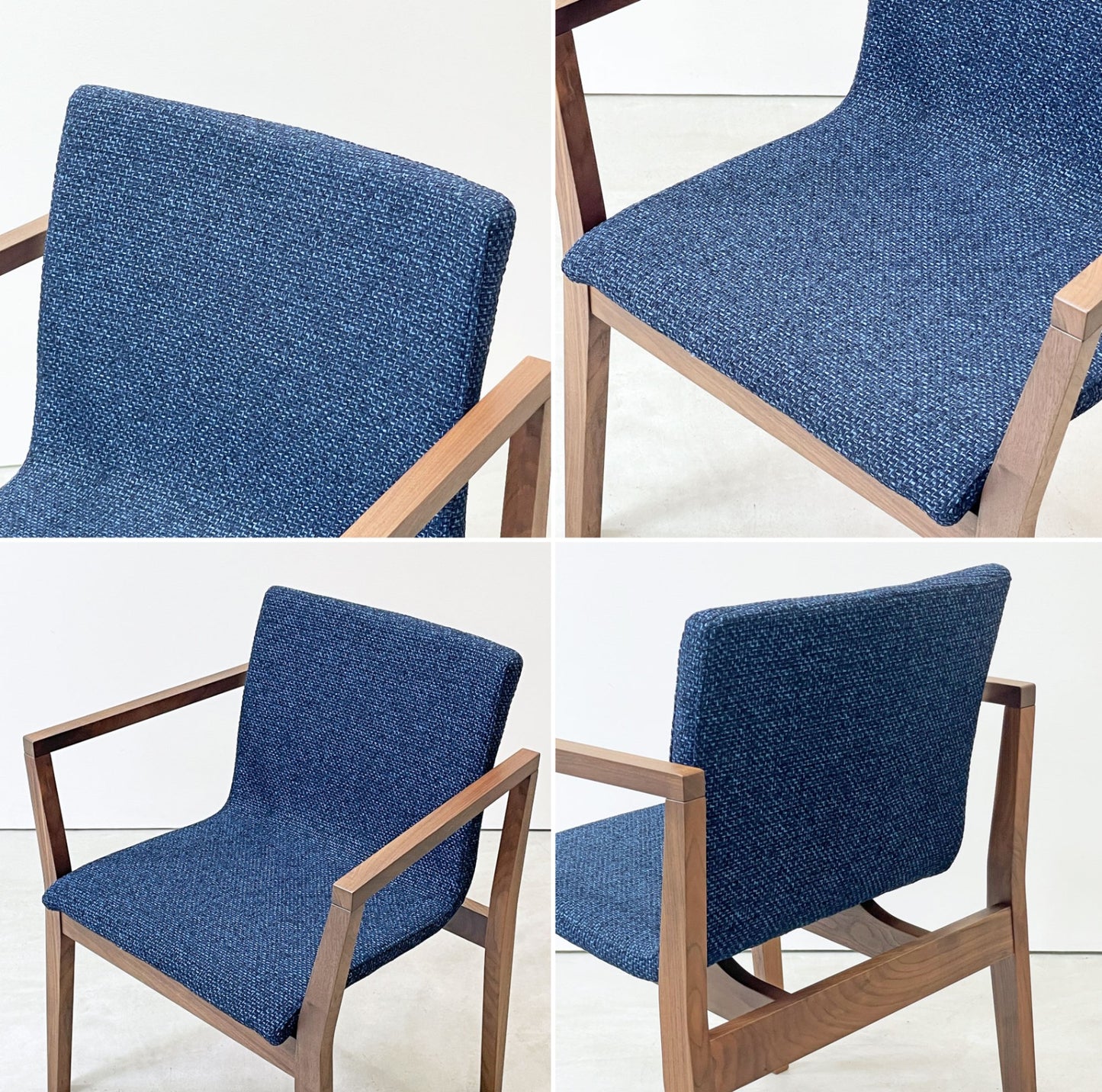 ニッポネア NiPPONAIRE マツカゼ ダイニングチェア アームチェア ウォールナット材 関家具 展示未使用品 ●