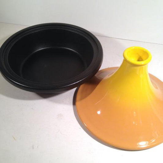 ★フランス "LE CREUSET"　ルクルーゼ  モロッコ タジン鍋  27cm（Yellow）