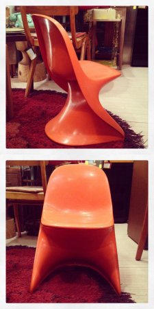 ★70’S Germany "Casala" Casalino Chair カサリノチェア（Orange）