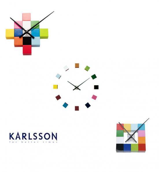 ◎オランダ KARLSSON カールソン社 キュービッククロック コンランショップ CONRAN