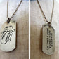 ◇ CHROME HEARTS （ クロムハーツ ） × The Rolling Stones （  ローリングストーンズ ） Silver Pendant  『 DOG TAG " L/T " 』