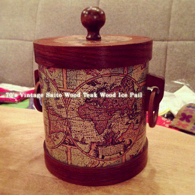 ☆70'S サイトーウッド   Teak Wood Ice Pail