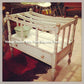 ☆Vintage Shabby White Paint Magazine Rack