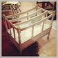 ☆Vintage Shabby White Paint Magazine Rack