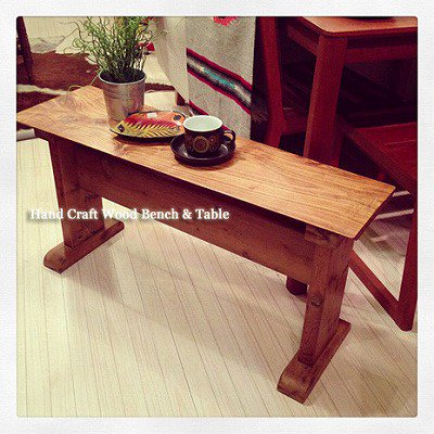 ☆Hand Craft  Wood Bench & Table