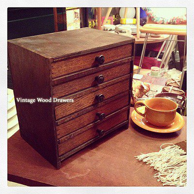 ☆Vintage Wood Drawers