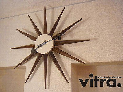 Swiss ◇ " Vitra " George Nelson Design Wall Clock 「 Sunburst 」
