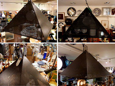 ◇70's yamagiwa 「TRIMESH」 Pendant Lamp Designed by Syohei Mihara