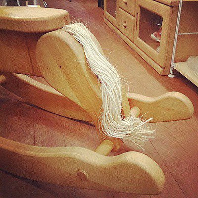 ◇ gran papa  Beech solid wood 『Rocking horse』