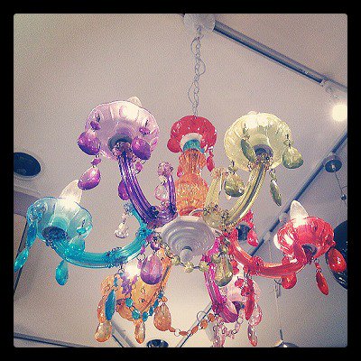 ◇『温故知新/ONKOCHISHIN』 6Lamps  Colorful Chandelier