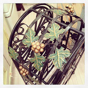 ☆ Antique Style  Wrought Iron Wine Rack / アンティークスタイル ウォルナット材×鉄 ワインラック