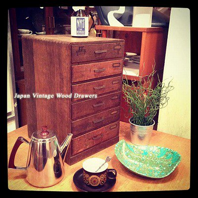 ☆ Japan Vintage   Wood Drawers / ジャパンビンテージ 木製小引き出し