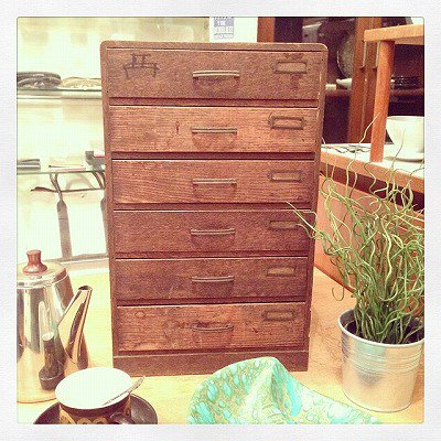 ☆ Japan Vintage   Wood Drawers / ジャパンビンテージ 木製小引き出し