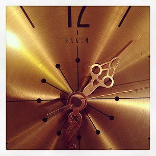 ☆ 60’S　USA "ELGIN"   Mid Century Wall Clock / 60年代　アメリカ　エルジン　ミッドセンチュリー　掛け時計　ウォールクロック