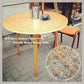 ☆ 70'S Retro Flower Print  Butterfly Round Dining Table / 70年代レトロ　フラワープリント　バタフライ　ラウンドダイニングテーブル