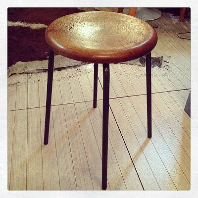 ☆ 70'S USA Vintage Wood Stool / 70年代　アメリカ　ビンテージ　ウッドスツール