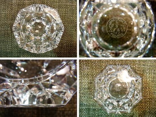 キング・オブ・クリスタル！ France Baccarat / バカラ ◇ 希少モデル 逆八角錐深型 八芒星カット 『 アッシュトレイ ／ 灰皿 』