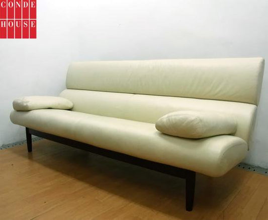 ●　 CONDE HOUSE  "Eclipse"  Leather 3p Sofa