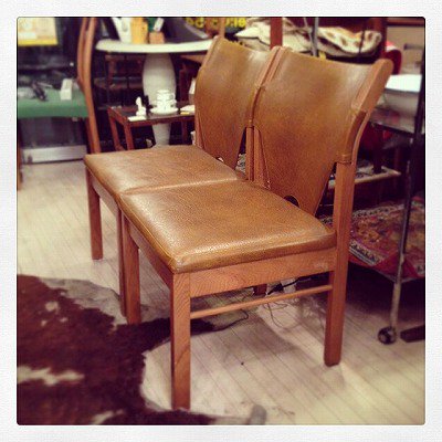 ☆ Japan Vintage  "maruni"   Oak Wood × Leather Dining Chair / ジャパンビンテージ　マルニ　オーク材×レザーダイニングチェア