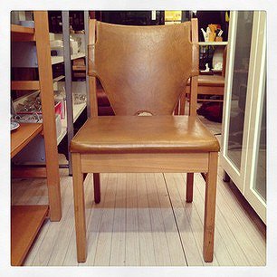 ☆ Japan Vintage  "maruni"   Oak Wood × Leather Dining Chair / ジャパンビンテージ　マルニ　オーク材×レザーダイニングチェア