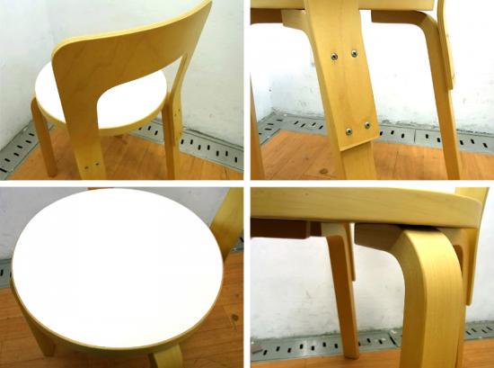 ◇ Finland  artek （ アルテック ）  ダイニングチェア 『 CHAIR 65 』   Designed by Alvar Aalto （ アルヴァ・アアルト ）