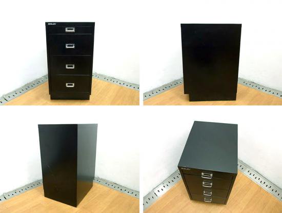 ◇ U.K  BISLEY （ ビスレー ） " BASICシリーズ " Desk Cabinet  （ デスクキャビネット ） 『 BA3/CD 』 Color： Black