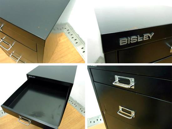 ◇ U.K  BISLEY （ ビスレー ） " BASICシリーズ " Desk Cabinet  （ デスクキャビネット ） 『 BA3/CD 』 Color： Black