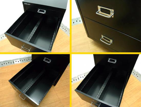 ◇ U.K  BISLEY （ ビスレー ） " BASICシリーズ " Desk Cabinet  （ デスクキャビネット ） 『 BA3/CD 』 Color： Black