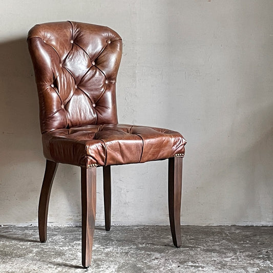 ハロ HALO チェスターチェア Chester chair ダイニングチェア レザー 本革 アンティークウィスキー antique whisky ビンテージ加工 アスプルンド取扱 A ■