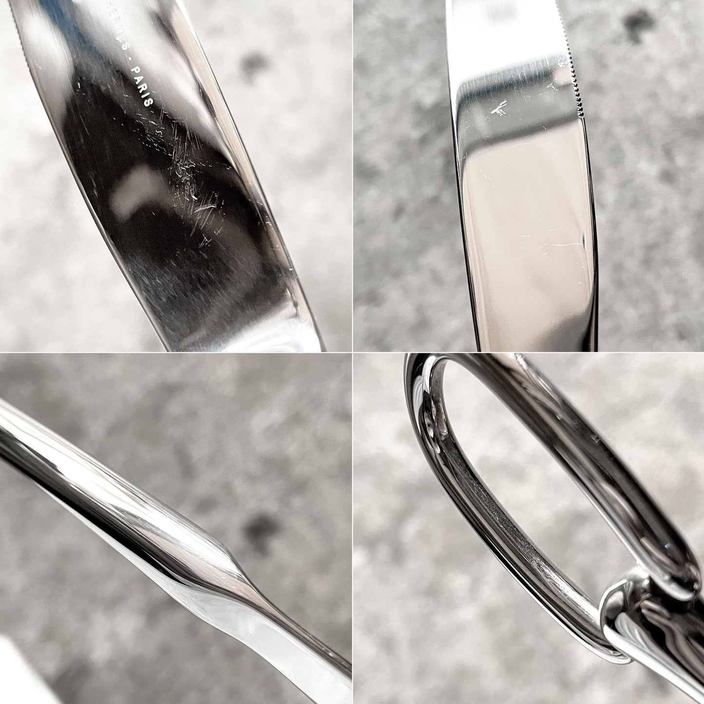 エルメス HERMES アトラージュ Attelage ディナーナイフ カトラリー ステンレススティール H22.5cm フィリップ・ムケ フランス ■