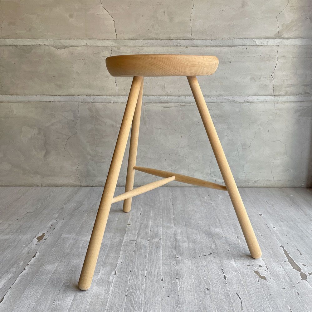ワーナー Werner シューメーカーチェア Shoemaker Chair NO.69 スツール ビーチ材 ラーズ・ワーナー デンマーク 北欧家具 定価 ¥46,750- ♪