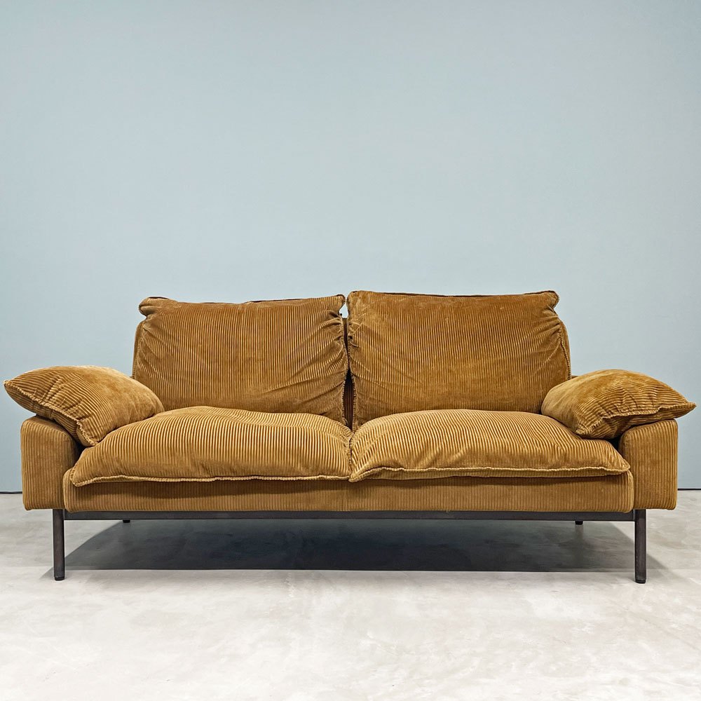 トラックファニチャー TRUCK FURNITURE DTソファ DT SOFA 2P スチール コーデュロイ フェザークッション W160cm 廃番サイズ ◎