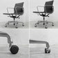 ハーマンミラー Herman Miller イームズアルミナムグループチェア マネージメントチェア アルミバフベース ガス圧昇降 5本脚 キャスター 本革 〓