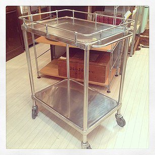 ☆　Vintage  Stainless　Medical Wagon / ビンテージ　ステンレスメディカルワゴン　ステンレス医療用ワゴン