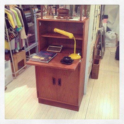 ☆ Japan Vintage Teak Wood Writing Bureau Cabinet / ジャパンビンテージ　ライティングビューロ　キャビネット