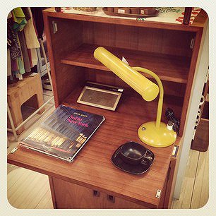 ☆ Japan Vintage Teak Wood Writing Bureau Cabinet / ジャパンビンテージ　ライティングビューロ　キャビネット