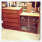 ☆ Japan Vintage Teak Wood × Glass Cabinet / ジャパンビンテージ　チーク材×ガラスキャビネット