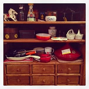 ☆ ”County Furniture” Pine Wood Open Cabinet & Cup Board / カントリーファニチャー　パイン材オープンキャビネット＆カップボード　食器棚