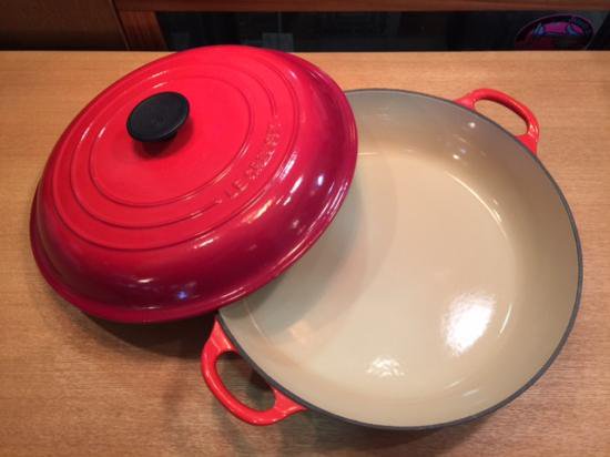 "  LE CREUSET ◇ ル・クルーゼ 国内未入荷 「 ビュッフェ キャセロール 30cm （ 未使用・美品 ）」 レッド