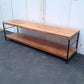 ★Antique & Industrial Style Furniture パイン無垢材 × アイアンフレーム AVボード センターテーブル
