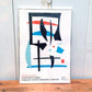 ★デンマーク "Robert Jacobsen" KUNSTPAVILLONEN アートコレクション展覧会ポスター フレーム付