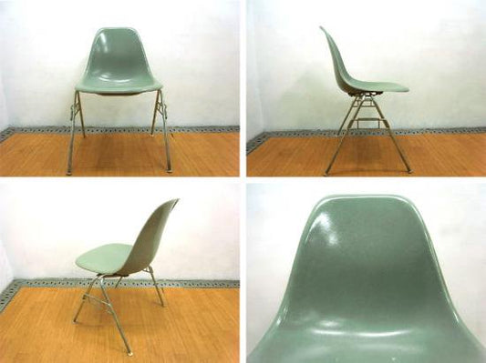 ◇ Hermanmiller / ハーマンミラー ◇ 2ndエディション=5～70's ヴィンテージ ◇ 「 サイドシェルチェア （ライトオリーヴ）」