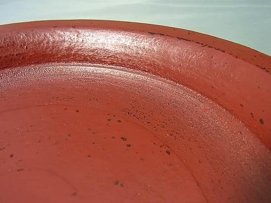 ●　赤木明登　漆パン皿　赤 A　輪島塗