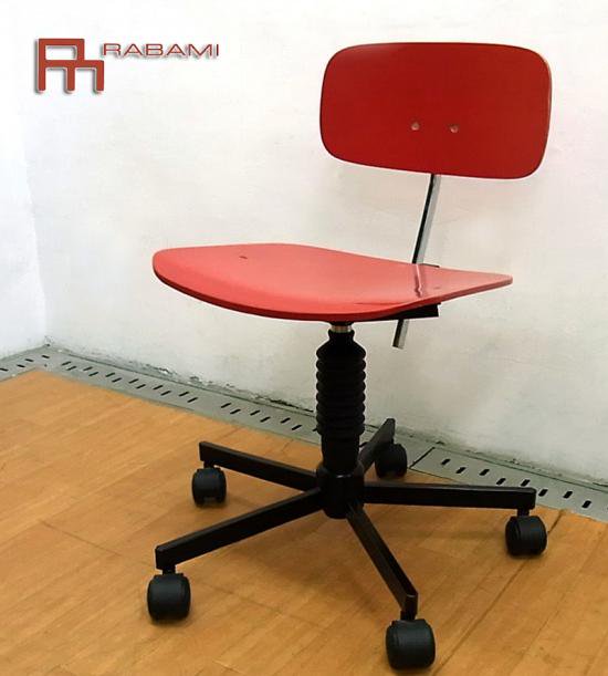 オフィス家具メーカー ◇ デンマーク RABAMI （ ラバミ社 ） 70年以降の 生産終了モデル ◇ デスクチェア /  タスクチェア 『 STOLE-112 』 レッド