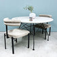 カルテル Kartell グロッシー GLOSSY ラウンドテーブル 118 アントニオ・チッテリオ 大理石調 セラミック モダン イタリア 定価￥458,200- ◎